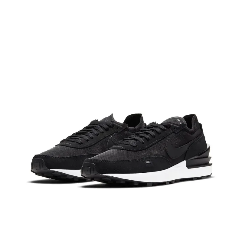 Nike Waffle One Black White-2