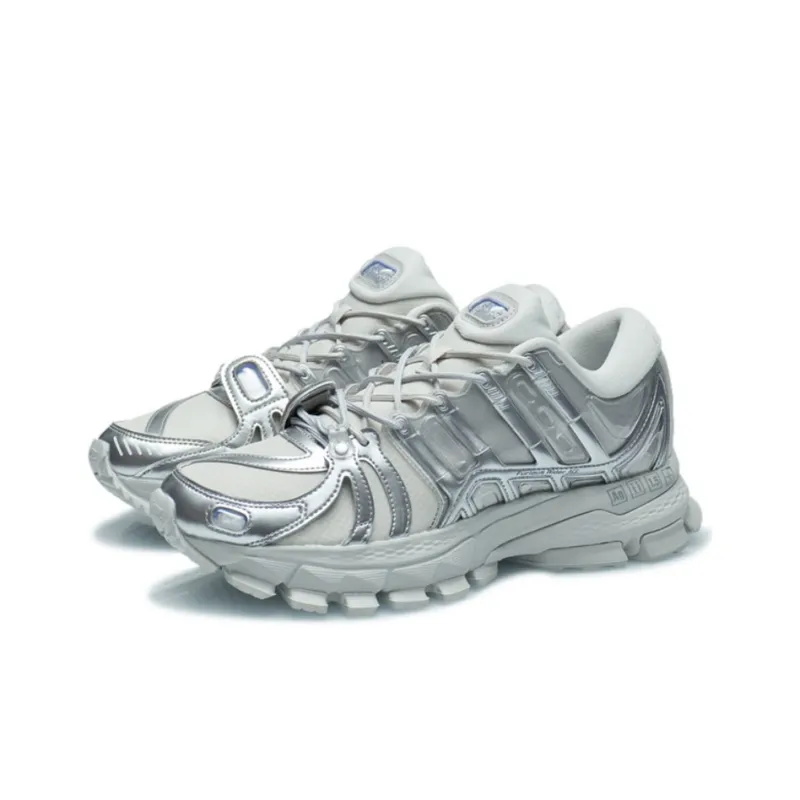 LiNing Furious Rider ACE 1.5 Anti Slip And Wear Resistant Breathable Low Top Casual Shoes Men's Silver Gray-1