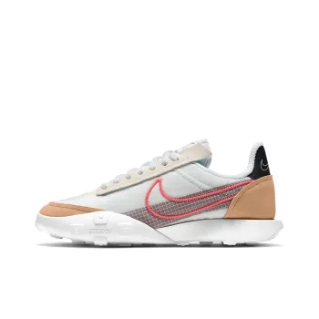 Nike Waffle Racer 2X White Bright Crimson Women's