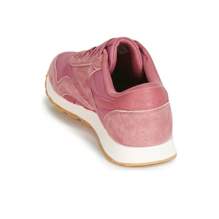 Reebok Classic Nylon Casual Shoes Women's Low-Top Pink-4