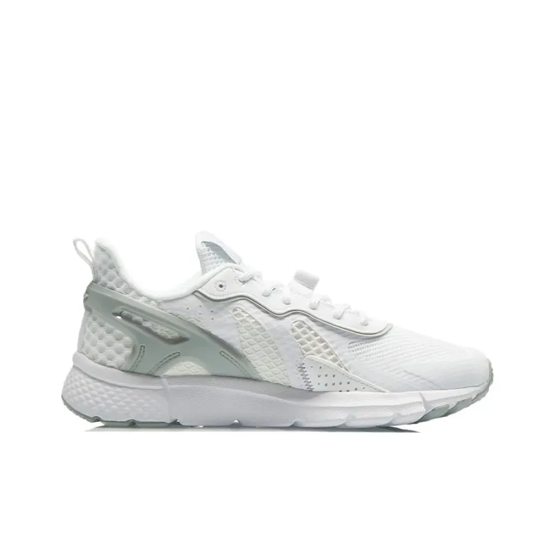 LiNing Mafia Breathable Cushioning Low Top Sports Casual Shoes Women's White Gray-1