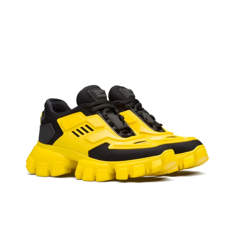 PRADA Cloudbust Thunder Casual Shoes Women's Low Top Black/Yellow-2
