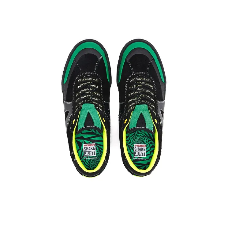 SHAKE JUNT x Vision Street Wear Low-Top Skateboard Shoes Unisex Black Green-4