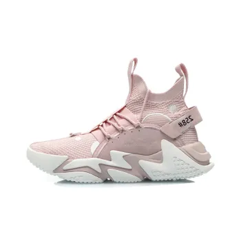 LiNing CF Counterflow Source Cosmic Dust Slip Resistant High Top Sports Casual Shoes Pink