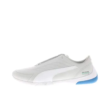 PUMA Mercedes Amg Petronas Kart Cat III Cushioning Lightweight Slip-Resistant Low-Top Casual Shoes Men's Gray White