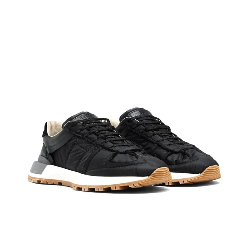 Maison Margiela Panelled Lace Up Sneakers-2