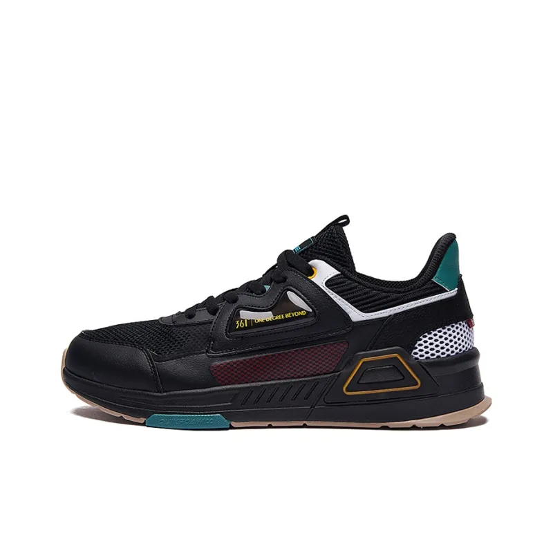 361° QU!KFOAM Low Top Sports Casual Shoes Men's Black Red-0