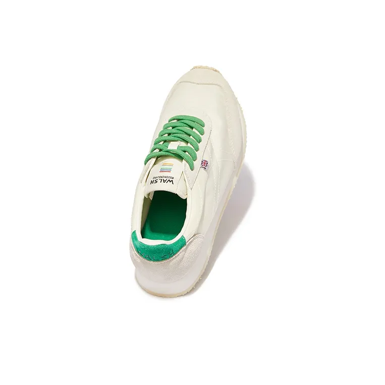 Norman Walsh TDL Cushioned Anti Slip Wear Resistant Balanced Lightweight Low Top Casual Shoes Unisex White Green-4