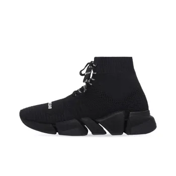 Balenciaga Women's Speed 2.0 Lace Up Sneaker 'Black'
