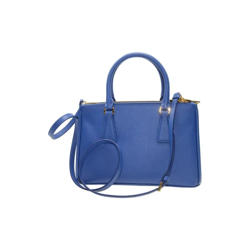 PRADA Galleria Killer Bag Calfskin Shoulder Bag Crossbody Bag Handbag Medium Size Women's Marine Blue-2