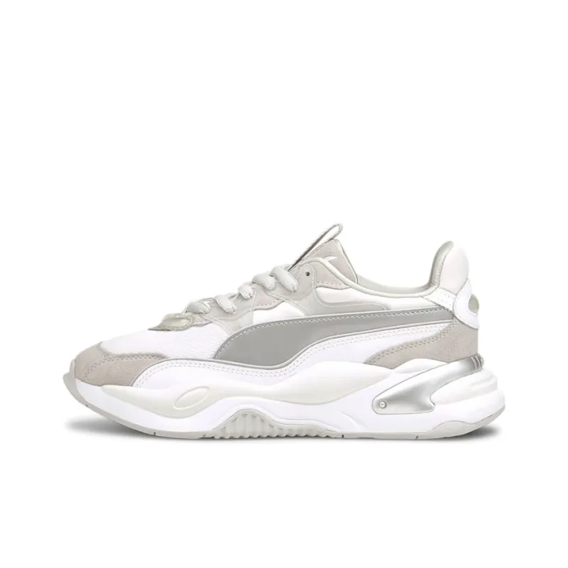 PUMA Rs 2K Metallic Sports Running Shoes For White/Grey Women's-0