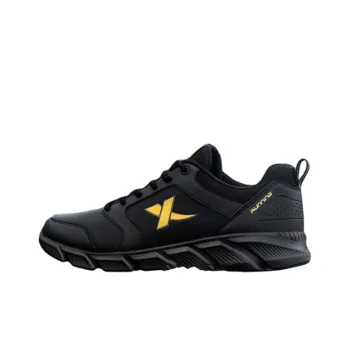 XTEP Cushioning Anti Slip And Wear Resistant Low Top Casual Shoes Men's Black Gold