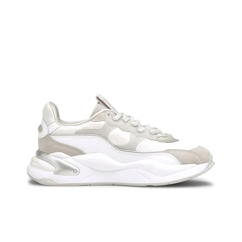 PUMA Rs 2K Metallic Sports Running Shoes For White/Grey Women's-1