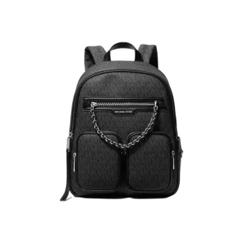 MICHAEL KORS Canvas Backpack Medium Size Women's Black