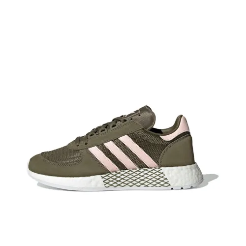 Adidas Originals MARATHON TECH Casual Shoes Women's Low-Top Brown Green/Pink