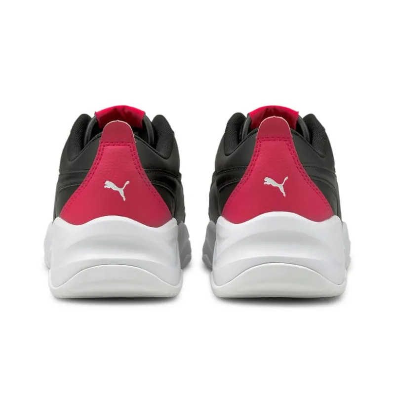 PUMA Cilia Mode Anti-Slip Wear-Resistant Low-Top Casual Shoes Women's Black Red-4
