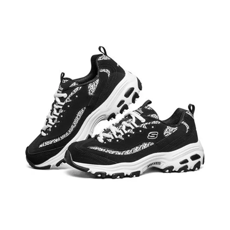 Skechers D Lites 1.0 White/Black Women's-2