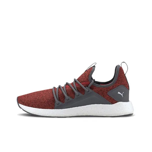 PUMA Nrgy Neko Knit Low Running Shoes Grey/Red