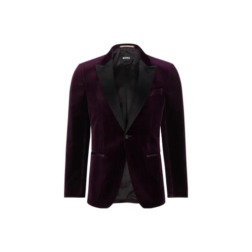 HUGO BOSS Jackets Men Dark Purple