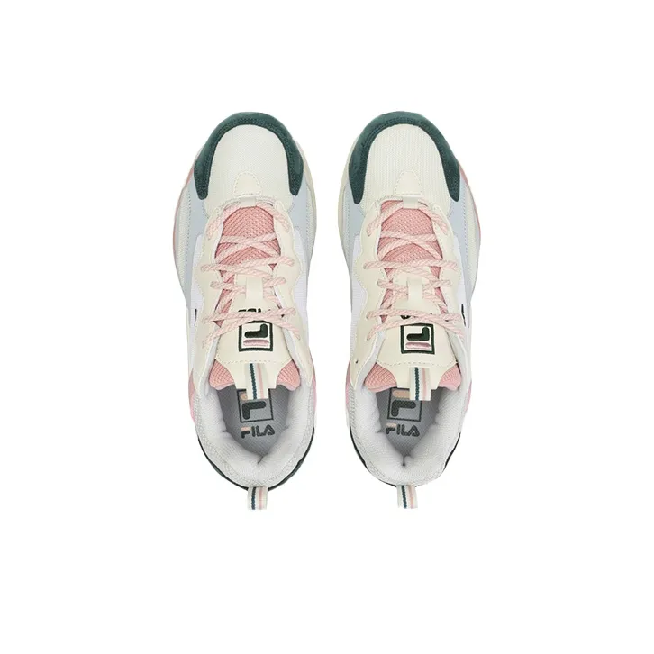FILA Ray Tracer Low Top Running Shoes White/Pink/Green-3