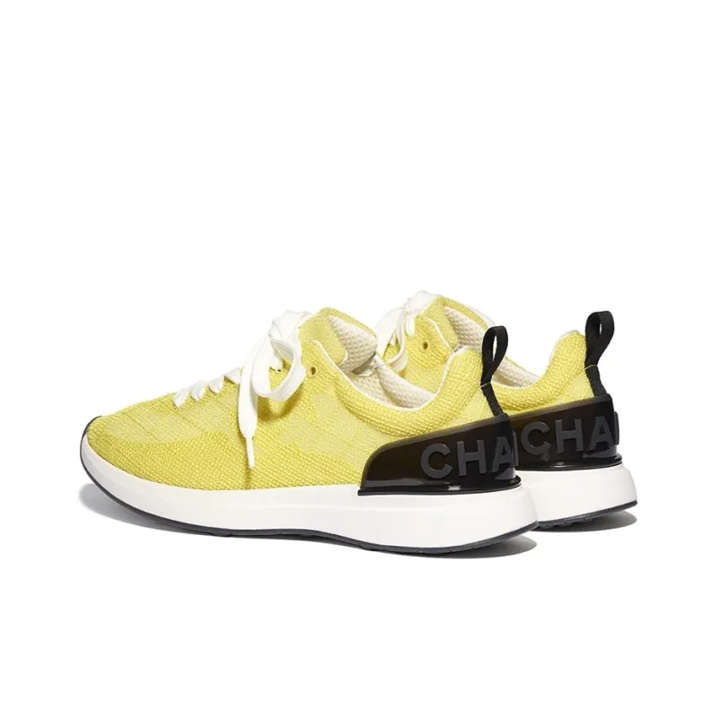 CHANEL Low Top Casual Shoes Women's Yellow-2