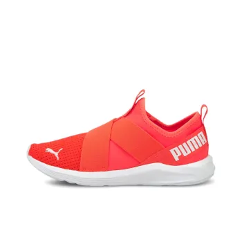 PUMA Prowl Slip On Low Top Sneakers Orange/White Women's