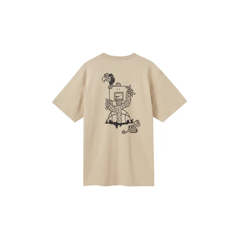 Nike T Shirts Men Beige-1