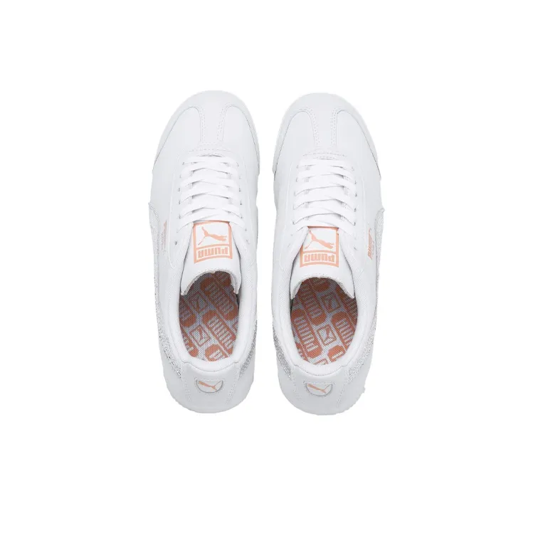 PUMA Roma Bio Hacking Durable Cushioning Low-Top Casual Shoes Women's White-2