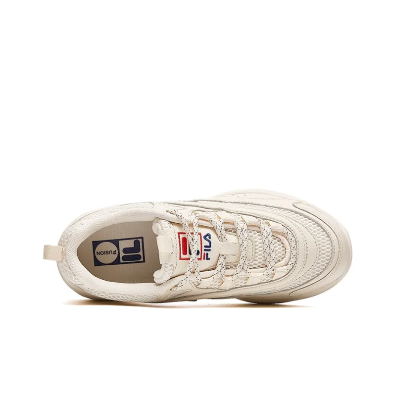 FILA FUSION Fila Ray Vntg Running Shoes Gs White Women's-3