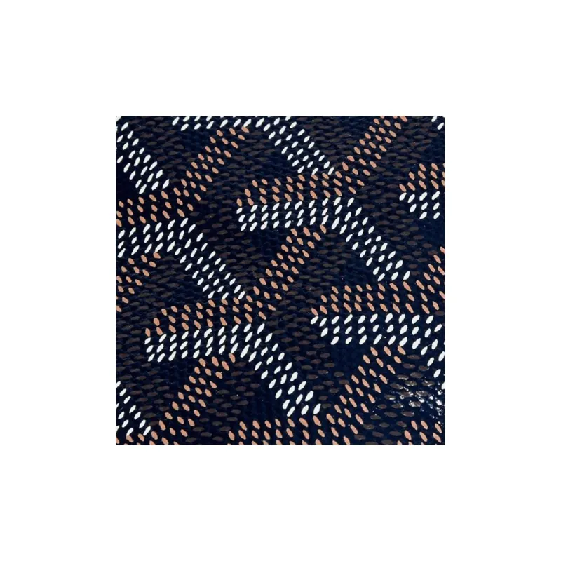 GOYARD SENAT Canvas With Leather Toiletry Bags Storage Bags Clutches Small Size Unisex Marine Blue-2