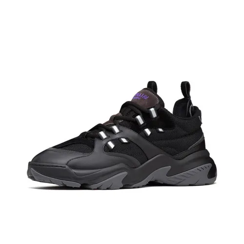 Valentino Afterdusk GARAVANI Abrasion Resistant Balance Lightweight Low Top Casual Shoes Men's Black