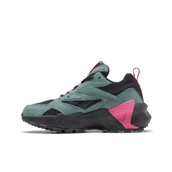 Reebok Aztrek Double Mix Trail Non-slip Wear-resistant Shock Absorption Low-Top Casual Shoes Women's Black Green Pink