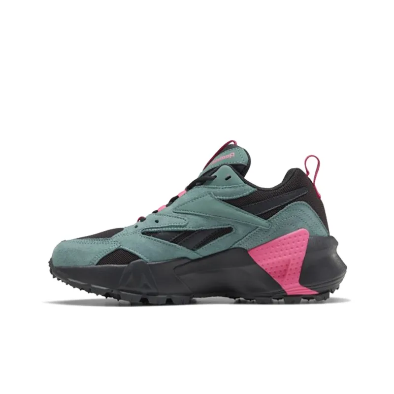 Reebok Aztrek Double Mix Trail Non-slip Wear-resistant Shock Absorption Low-Top Casual Shoes Women's Black Green Pink-0