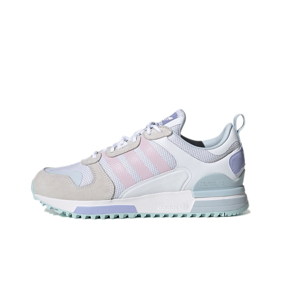 Adidas Originals ZX 700 Casual Shoes Women s Low Top White Gray Pink POIZON