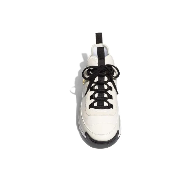 CHANEL Velvet Calfskin & Mixed Fibers Sneaker 'Ivory'-2