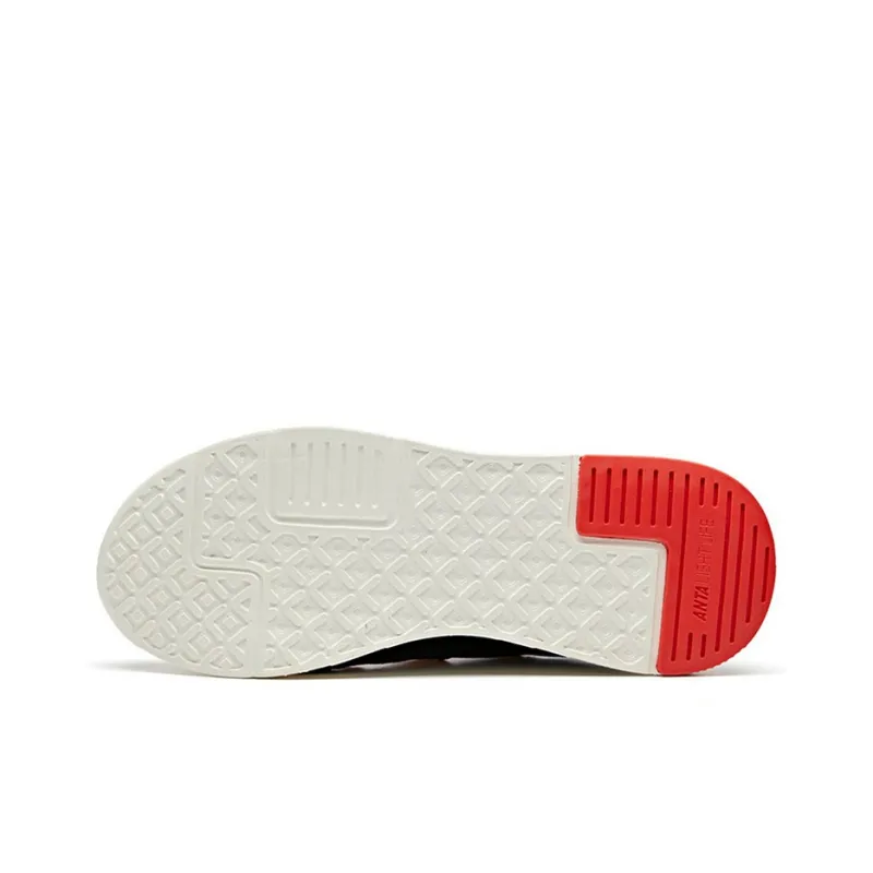 ANTA Casual Shoes Men Low-Top White/Black/Red-4