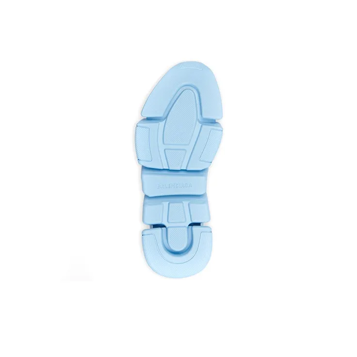 Balenciaga All Over Logo Speed 2.0 Light Blue Women's-5