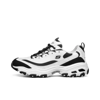 Skechers D Lites Running Shoes White/Black