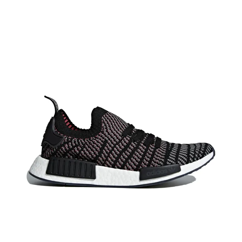 Adidas Nmd R1 Stlt Black Grey Solar Pink-1
