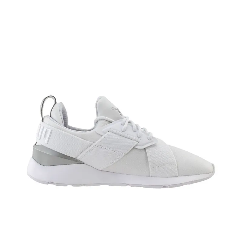 PUMA Muse Perf Lace Low Top Sneakers White Women's-1
