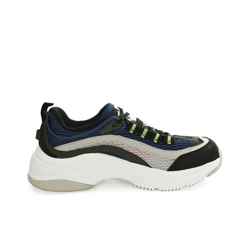 LiNing Aurora WindWalker Shock Absorbers Rebound Low Top Casual Shoes Men's Gray Black Blue-1