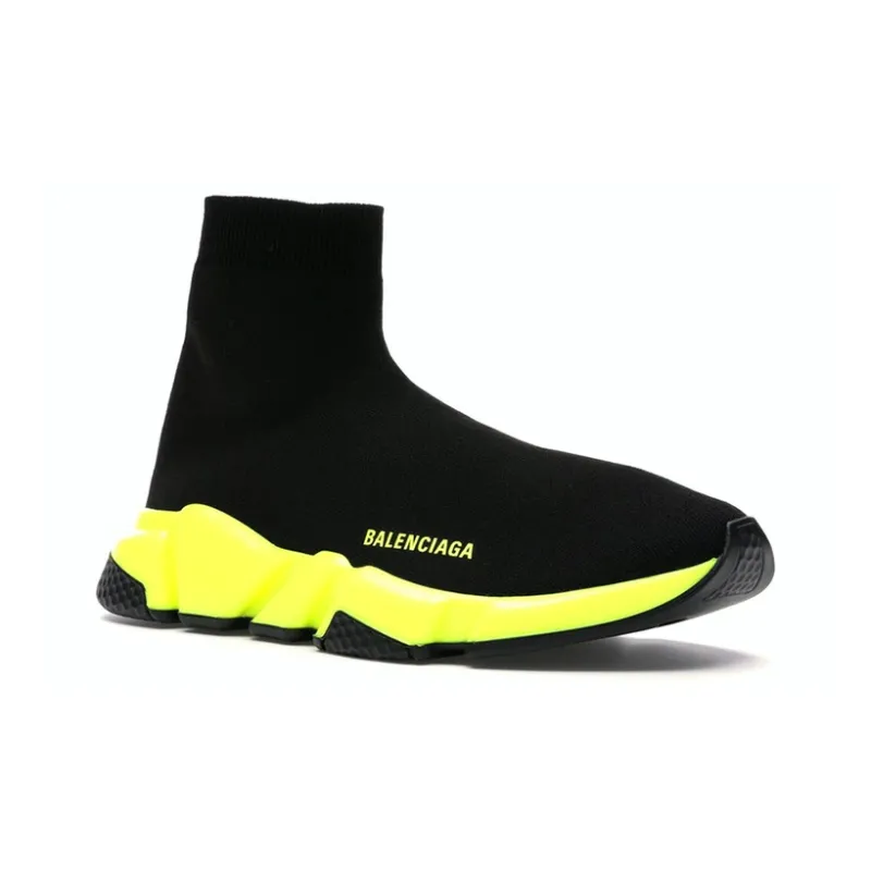Balenciaga Speed Trainer Black Yellow-2