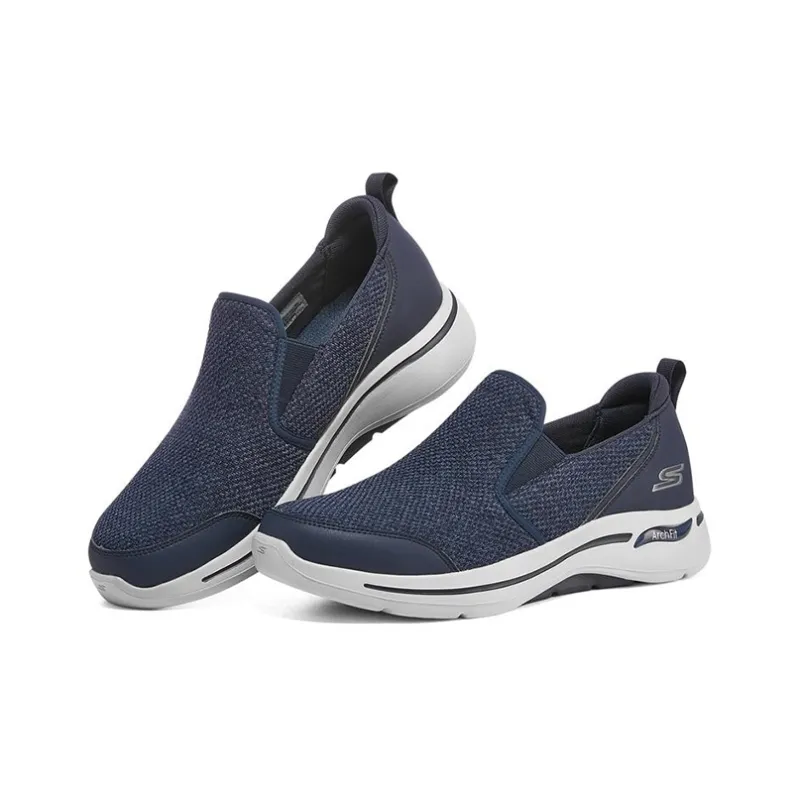 Skechers Go Walk Arch Fit Low Top Lazy Shoes Navy-2