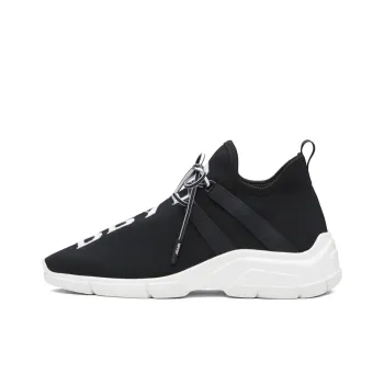PRADA Knit Logo Sneakers 'Black' Women's