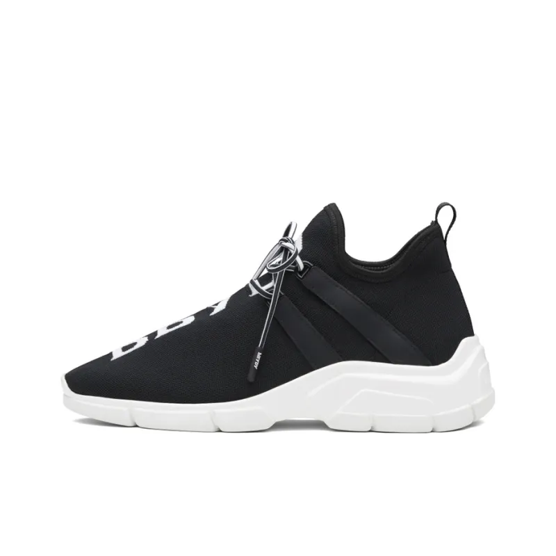 PRADA Knit Logo Sneakers 'Black' Women's-0