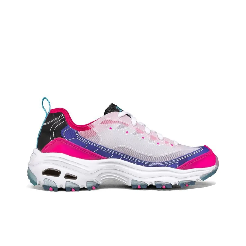Skechers D'Lites 1.0 Low Top Running Shoes Red Women's-1