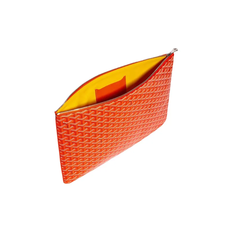 GOYARD SENAT Canvas With Leather Toiletry Bags Storage Bags Clutch Large Size Unisex 11 Colors-10