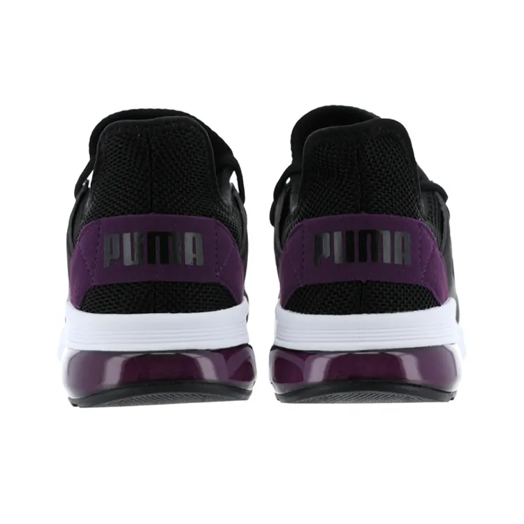 PUMA Electron Street SoftFoam Low Top Running Shoes Black/Purple-3