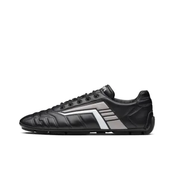 PRADA Shock Absorbers Slip Resistant, Abrasion Resistant, Breathable Low Top Casual Shoes Men's Black