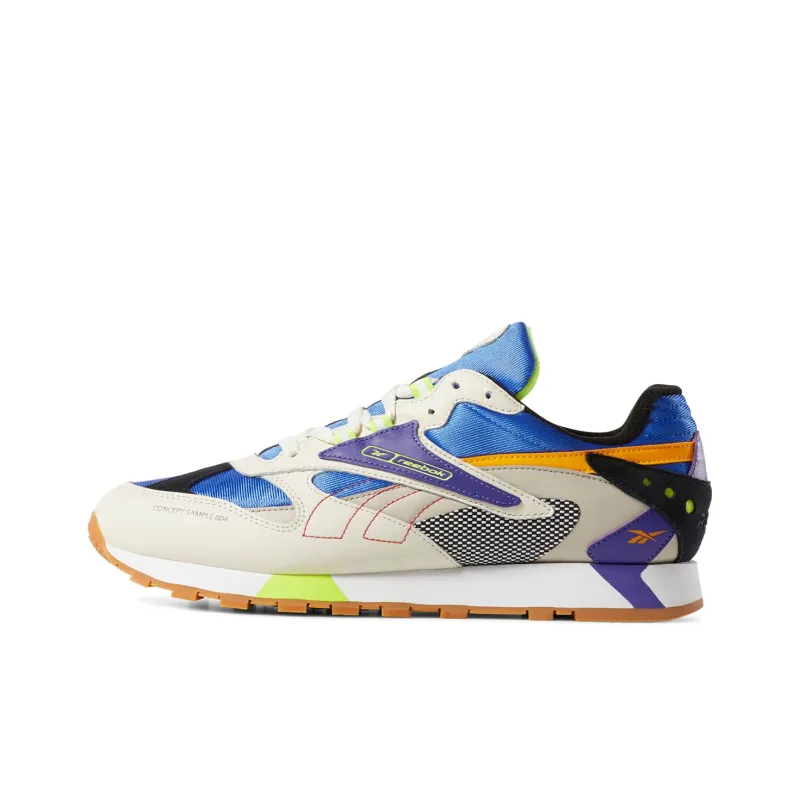 Reebok Classic Leather ATI 90s Casual Shoes Unisex Low-Top Gray/Blue/Purple-0
